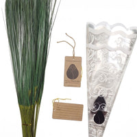 Fundraising Kit, 800 Wooden Roses, Sleeves, Grass and Tags.