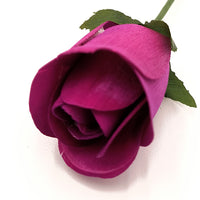 Wholesale Half Open Bud Wooden Roses FULL CASE 100 Bunches, Mix and Match Colors, Price is per Bunch - The Original Wooden Rose
