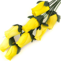 Wholesale Closed Bud Wooden Roses FULL CASE 100 Bunches, Mix and Match Colors, Price is per Bunch - The Original Wooden Rose