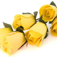 Wholesale Half Open Bud Wooden Roses FULL CASE 100 Bunches, Mix and Match Colors, Price is per Bunch - The Original Wooden Rose