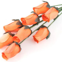 Wholesale Closed Bud Wooden Roses HALF CASE 50 Bunches, Mix and Match Colors, Price is per Bunch - The Original Wooden Rose