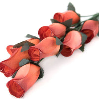 Wholesale Closed Bud Wooden Roses HALF CASE 50 Bunches, Mix and Match Colors, Price is per Bunch - The Original Wooden Rose