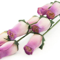 Wholesale Closed Bud Wooden Roses HALF CASE 50 Bunches, Mix and Match Colors, Price is per Bunch - The Original Wooden Rose