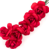 Wholesale Full Open Bud Wooden Roses FULL CASE 100 Bunches, Mix and Match Colors, Price is per Bunch - The Original Wooden Rose