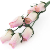 Wholesale Closed Bud Wooden Roses HALF CASE 50 Bunches, Mix and Match Colors, Price is per Bunch - The Original Wooden Rose