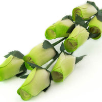 Wholesale Closed Bud Wooden Roses HALF CASE 50 Bunches, Mix and Match Colors, Price is per Bunch - The Original Wooden Rose