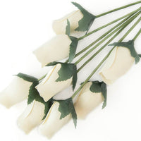 Wholesale Closed Bud Wooden Roses HALF CASE 50 Bunches, Mix and Match Colors, Price is per Bunch - The Original Wooden Rose