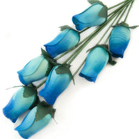 Wholesale Closed Bud Wooden Roses HALF CASE 50 Bunches, Mix and Match Colors, Price is per Bunch - The Original Wooden Rose