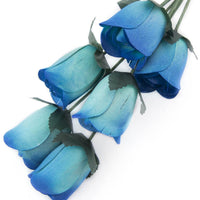 Wholesale Half Open Bud Wooden Roses FULL CASE 100 Bunches, Mix and Match Colors, Price is per Bunch - The Original Wooden Rose