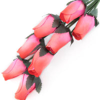 Wholesale Closed Bud Wooden Roses HALF CASE 50 Bunches, Mix and Match Colors, Price is per Bunch - The Original Wooden Rose