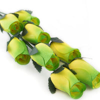 Wholesale Closed Bud Wooden Roses HALF CASE 50 Bunches, Mix and Match Colors, Price is per Bunch - The Original Wooden Rose