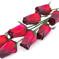 Wholesale Closed Bud Wooden Roses HALF CASE 50 Bunches, Mix and Match Colors, Price is per Bunch - The Original Wooden Rose
