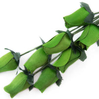 Wholesale Closed Bud Wooden Roses HALF CASE 50 Bunches, Mix and Match Colors, Price is per Bunch - The Original Wooden Rose