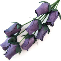 Wholesale Closed Bud Wooden Roses HALF CASE 50 Bunches, Mix and Match Colors, Price is per Bunch - The Original Wooden Rose