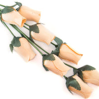Wholesale Closed Bud Wooden Roses HALF CASE 50 Bunches, Mix and Match Colors, Price is per Bunch - The Original Wooden Rose
