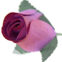 Lavender/Red Closed Bud Roses 8-Pack - The Original Wooden Rose