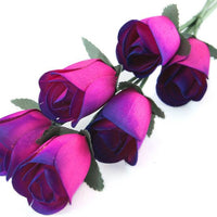Wholesale Half Open Bud Wooden Roses FULL CASE 100 Bunches, Mix and Match Colors, Price is per Bunch - The Original Wooden Rose