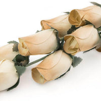 Wholesale Closed Bud Wooden Roses HALF CASE 50 Bunches, Mix and Match Colors, Price is per Bunch - The Original Wooden Rose