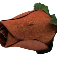 Brown Closed Bud Roses 8-Pack - The Original Wooden Rose