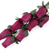 Wholesale Closed Bud Wooden Roses HALF CASE 50 Bunches, Mix and Match Colors, Price is per Bunch - The Original Wooden Rose