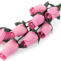 Wholesale Closed Bud Wooden Roses HALF CASE 50 Bunches, Mix and Match Colors, Price is per Bunch - The Original Wooden Rose