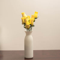 Yellow Closed Bud Roses 8-Pack - The Original Wooden Rose