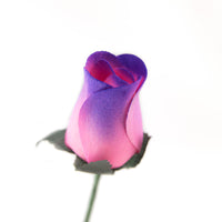 Pink/Purple Closed Bud Roses 8-Pack - The Original Wooden Rose