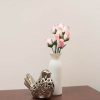 White/Lavender Closed Bud Roses 8-Pack - The Original Wooden Rose
