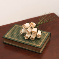 White Closed Bud Roses 8-Pack - The Original Wooden Rose