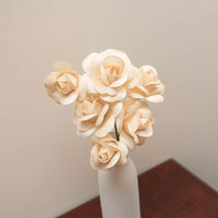 White Fully Open Roses 6-Pack - The Original Wooden Rose