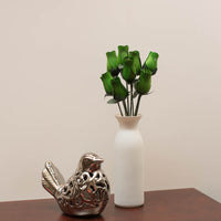 Green Closed Bud Roses 8-Pack - The Original Wooden Rose