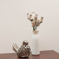 White/Silver Closed Bud Roses 8-Pack - The Original Wooden Rose