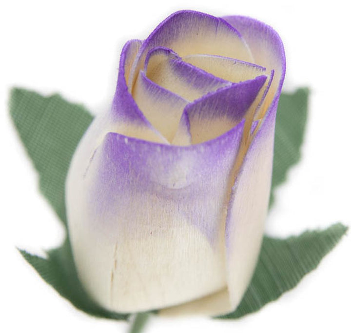 Closed Bud White with Purple Tips