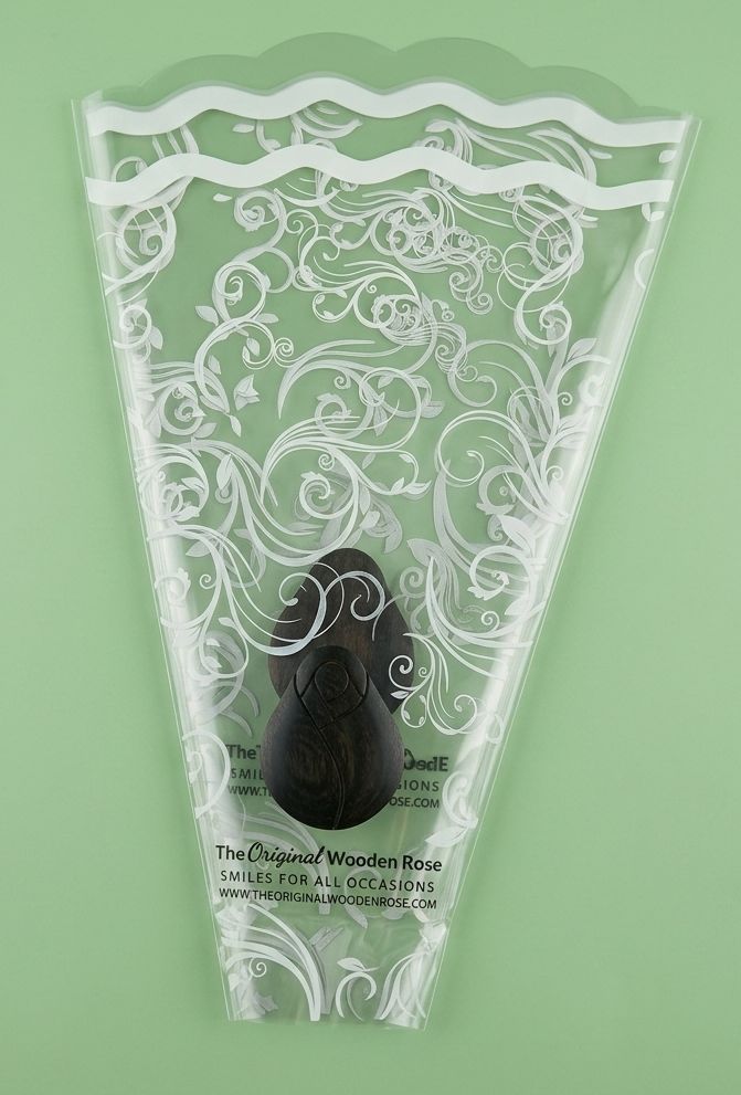 Wooden Rose Floral Sleeves — Pack of 100 (Fundraising) - The Original Wooden Rose