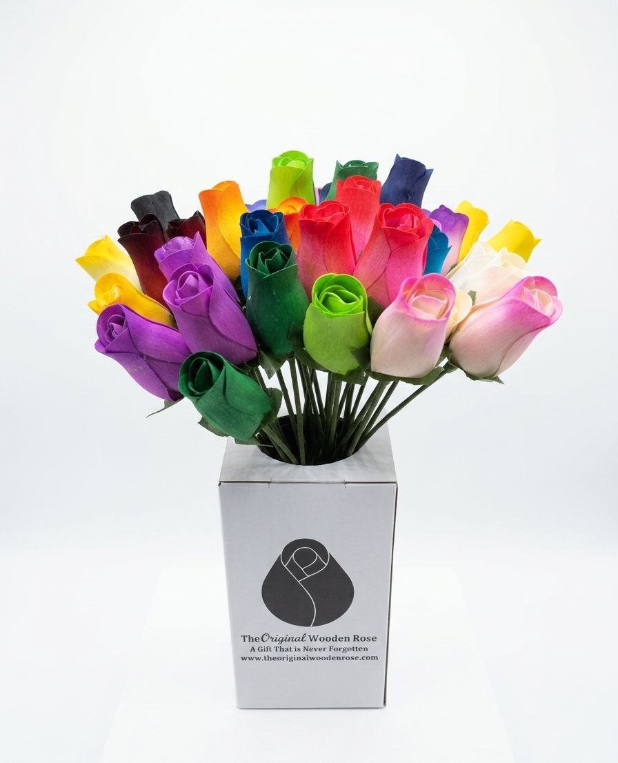 Wooden Rose Counter Display Starter Kit — Free Freight - The Original Wooden Rose