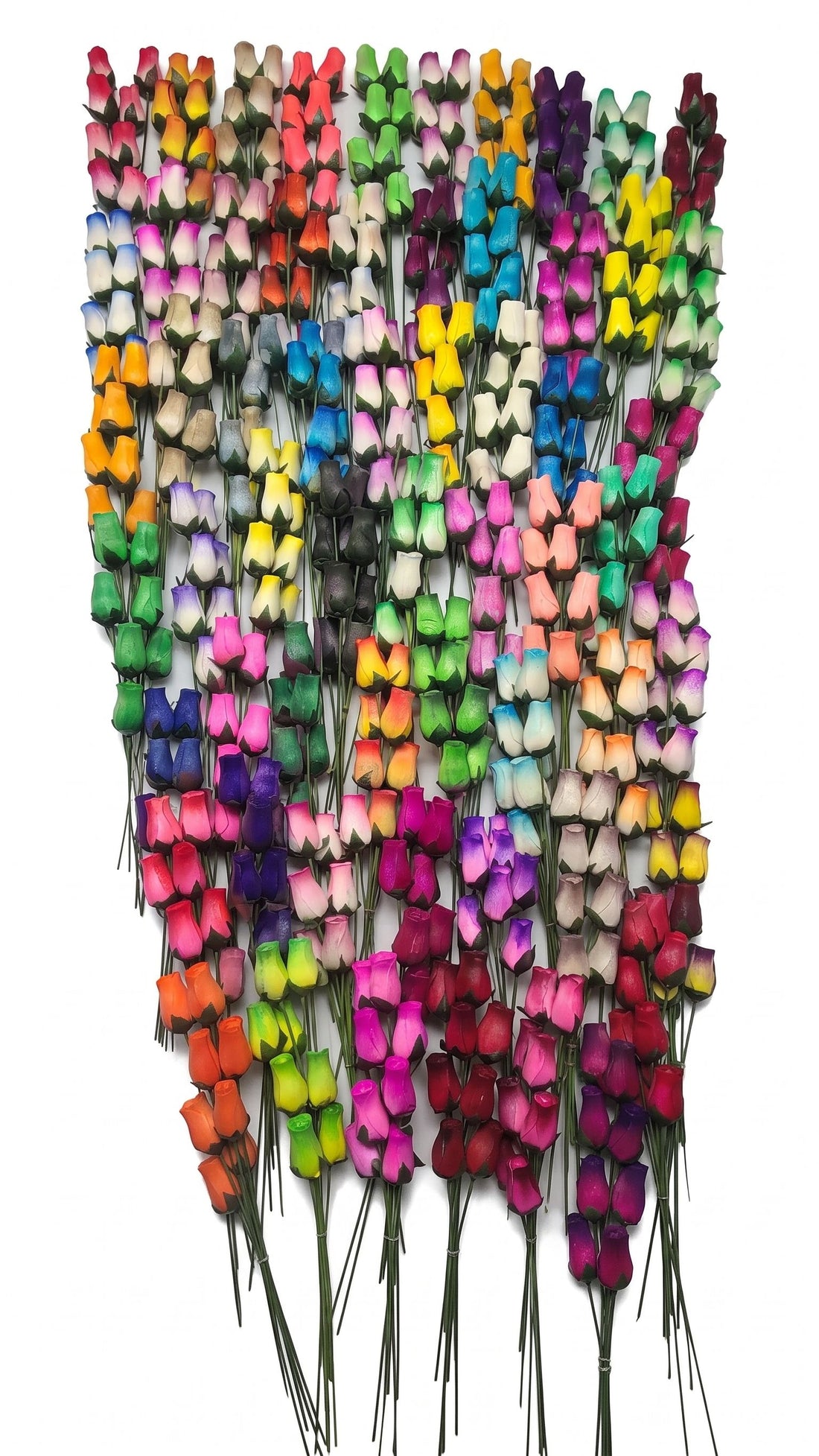 Fundraising Kit, 800 Wooden Roses, Sleeves, Grass and Tags.
