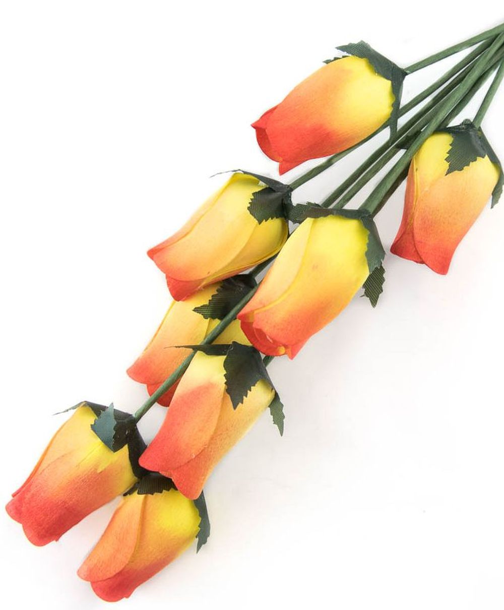 Wholesale Closed Bud Wooden Roses FULL CASE 100 Bunches, Mix and Match Colors, Price is per Bunch