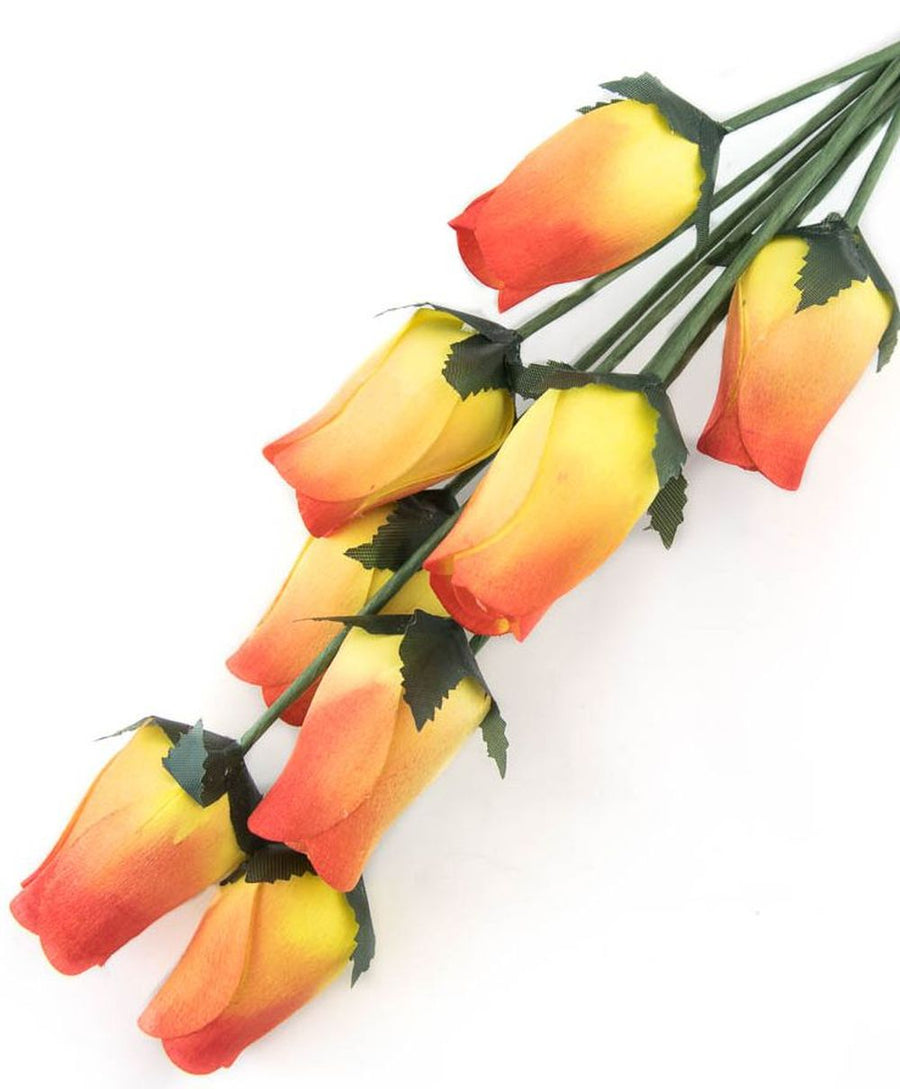 Wholesale Closed Bud Wooden Roses FULL CASE 100 Bunches, Mix and Match Colors, Price is per Bunch