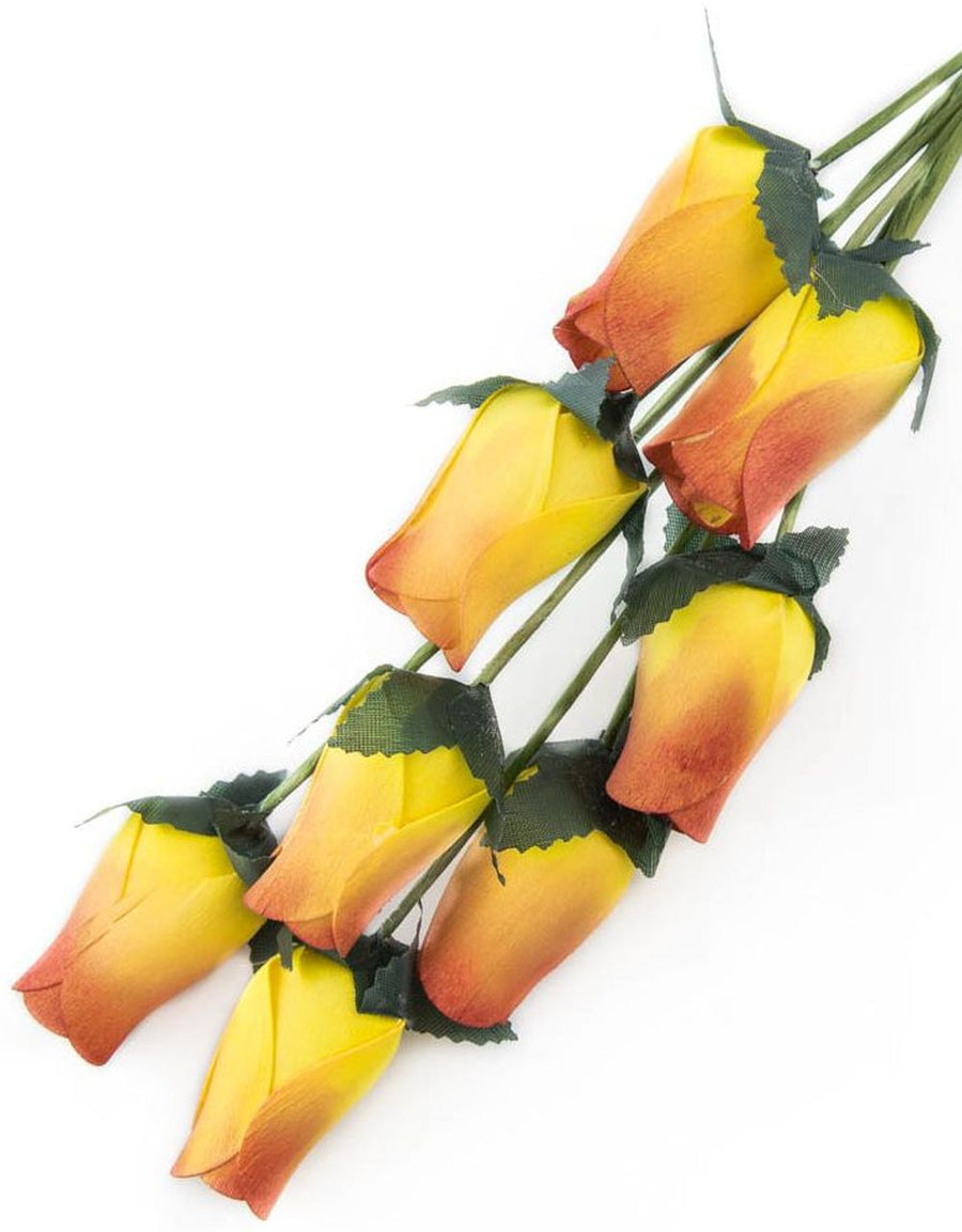 Wholesale Closed Bud Wooden Roses FULL CASE 100 Bunches, Mix and Match Colors, Price is per Bunch
