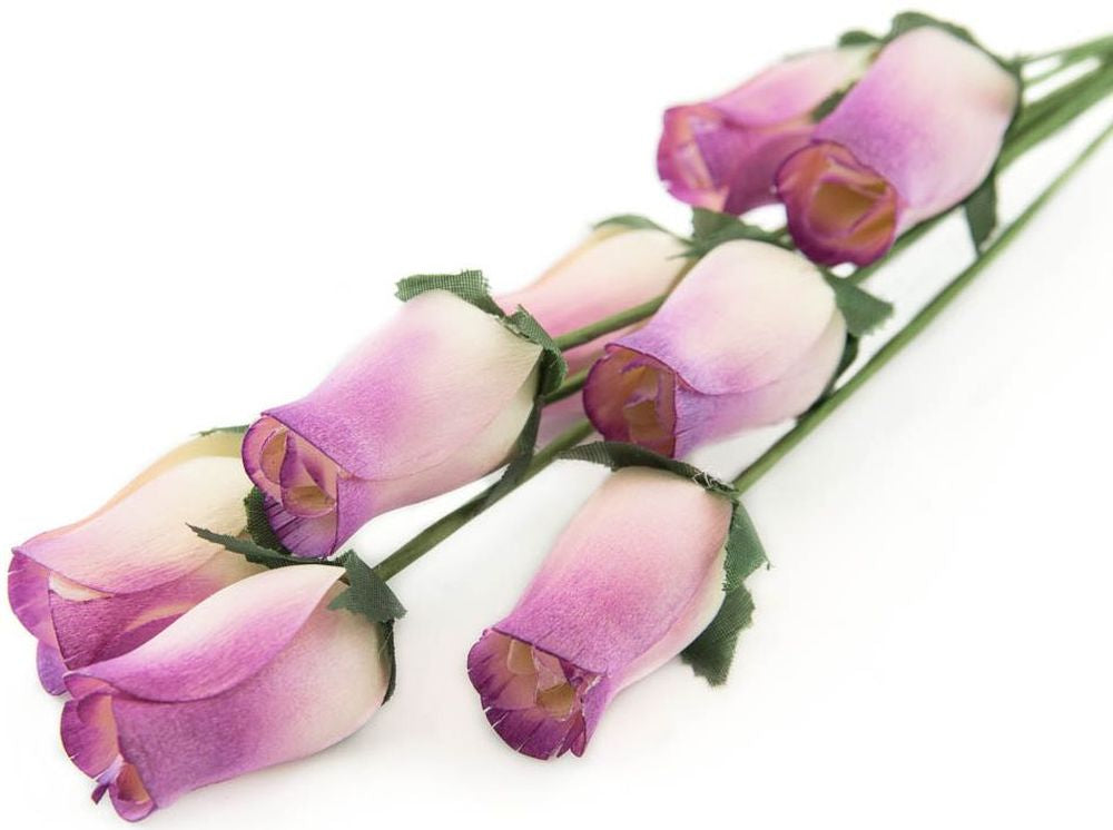 Wholesale Closed Bud Wooden Roses FULL CASE 100 Bunches, Mix and Match Colors, Price is per Bunch