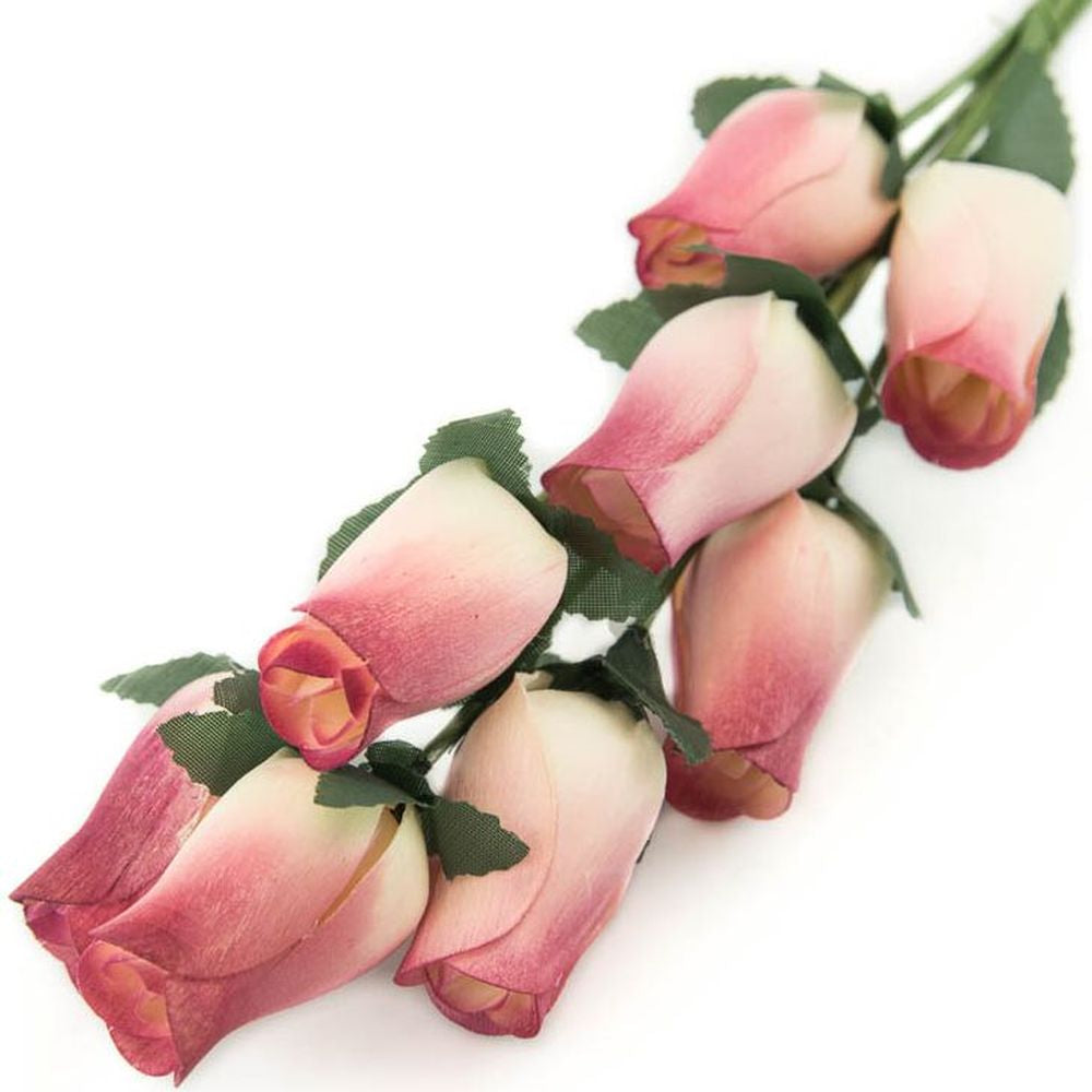 Wholesale Closed Bud Wooden Roses FULL CASE 100 Bunches, Mix and Match Colors, Price is per Bunch