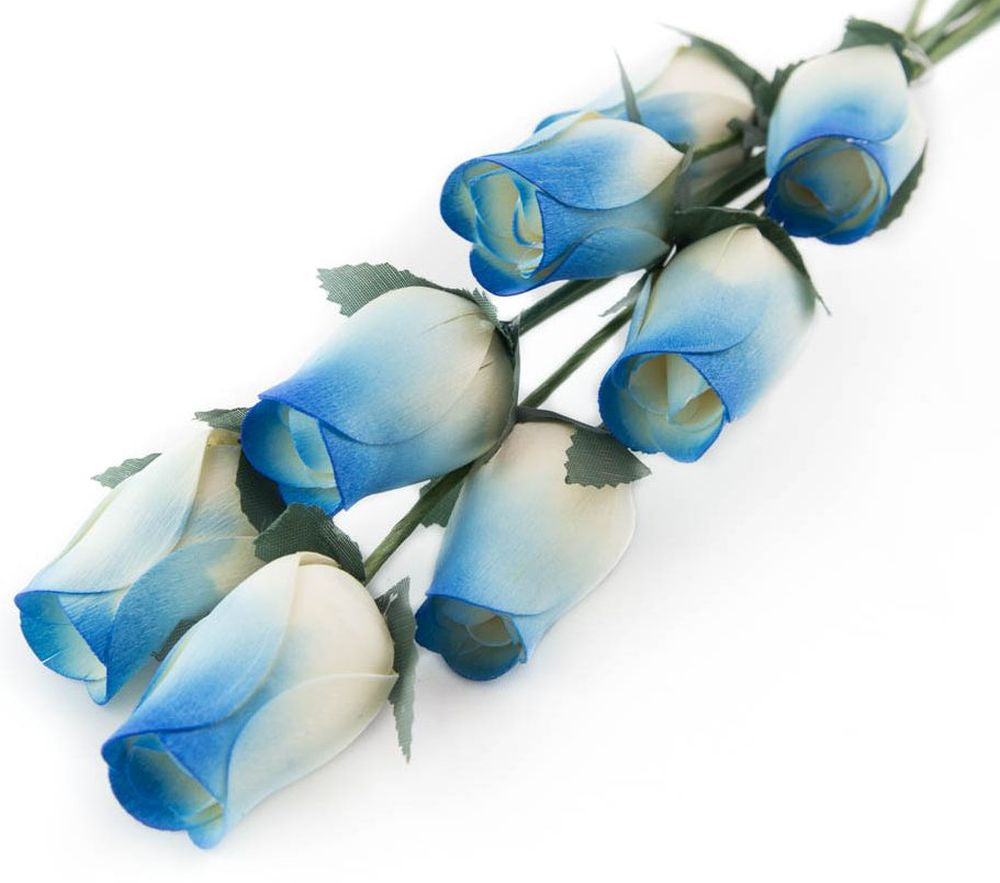 Wholesale Closed Bud Wooden Roses FULL CASE 100 Bunches, Mix and Match Colors, Price is per Bunch