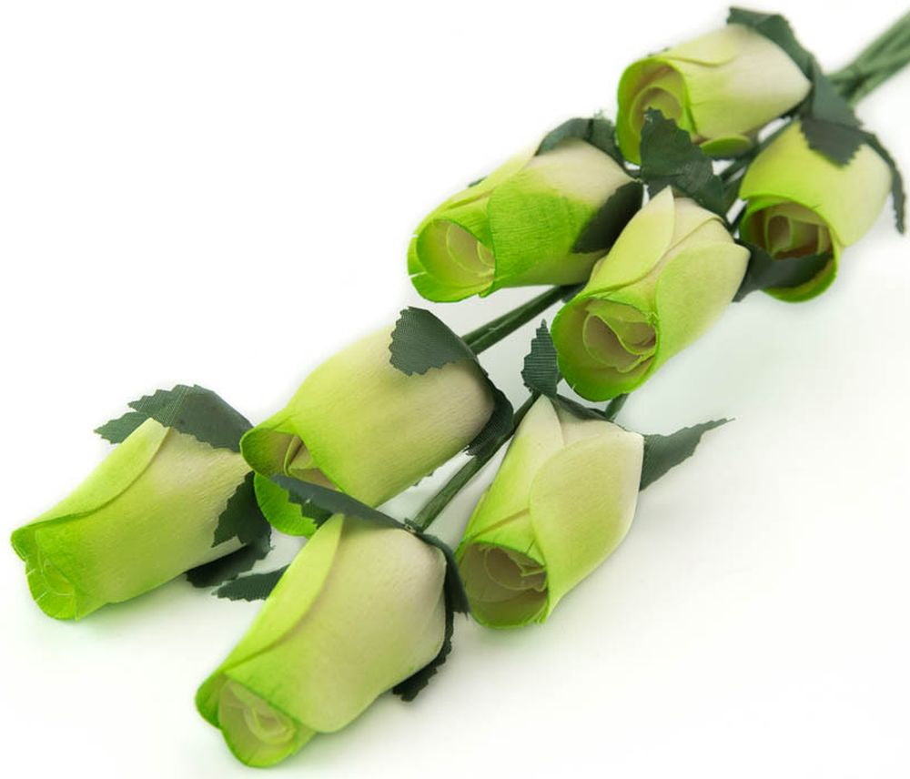 Wholesale Closed Bud Wooden Roses FULL CASE 100 Bunches, Mix and Match Colors, Price is per Bunch