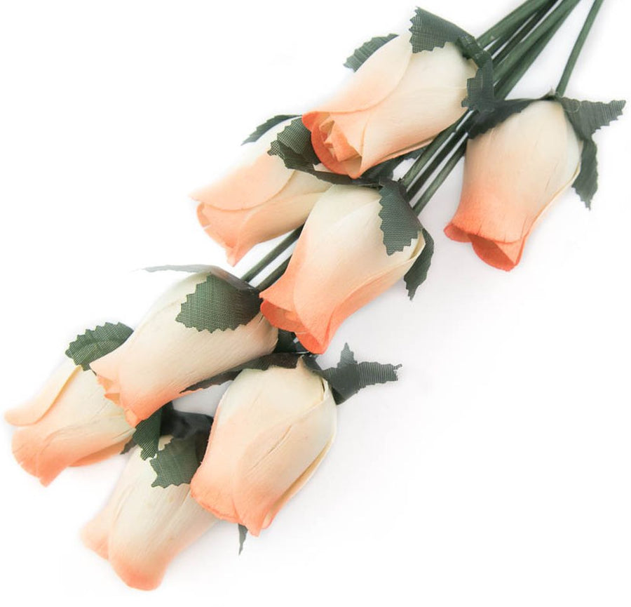 Wholesale Closed Bud Wooden Roses FULL CASE 100 Bunches, Mix and Match Colors, Price is per Bunch