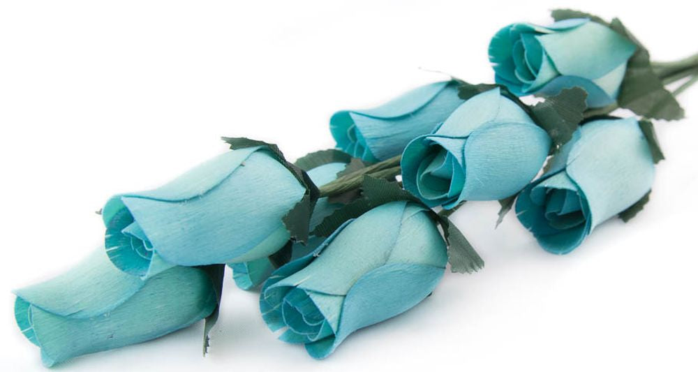 Wholesale Closed Bud Wooden Roses FULL CASE 100 Bunches, Mix and Match Colors, Price is per Bunch