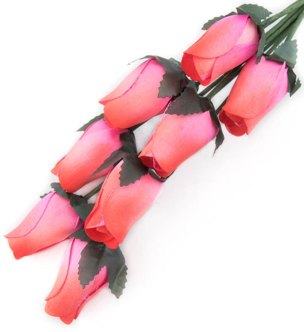 Wholesale Closed Bud Wooden Roses FULL CASE 100 Bunches, Mix and Match Colors, Price is per Bunch