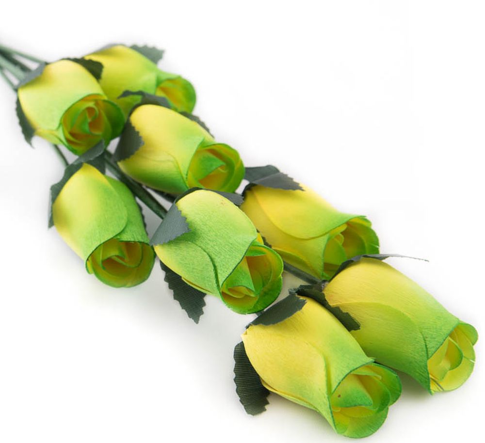 Wholesale Closed Bud Wooden Roses FULL CASE 100 Bunches, Mix and Match Colors, Price is per Bunch