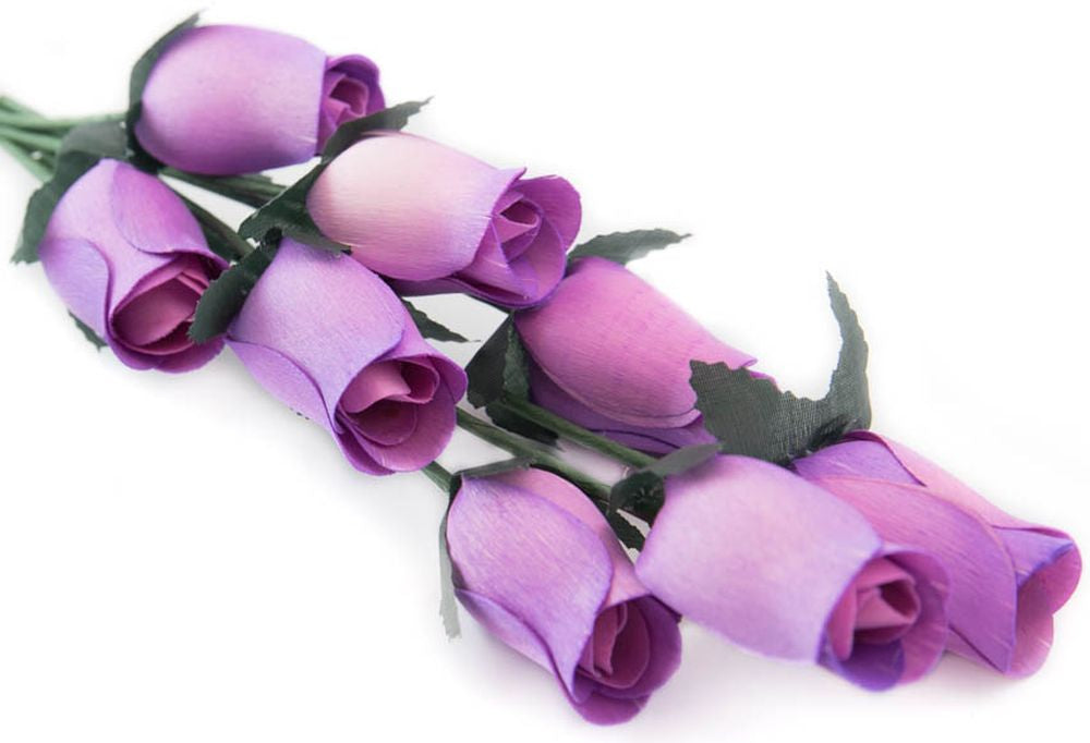 Wholesale Closed Bud Wooden Roses FULL CASE 100 Bunches, Mix and Match Colors, Price is per Bunch