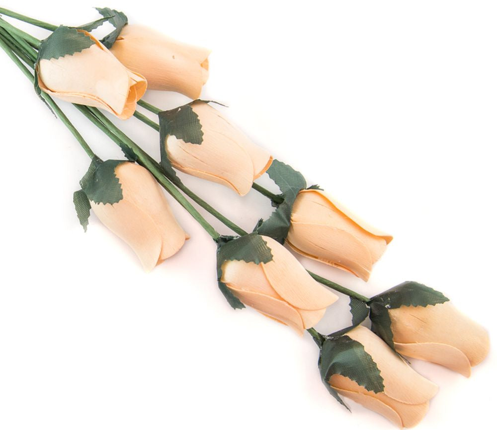 Wholesale Closed Bud Wooden Roses FULL CASE 100 Bunches, Mix and Match Colors, Price is per Bunch