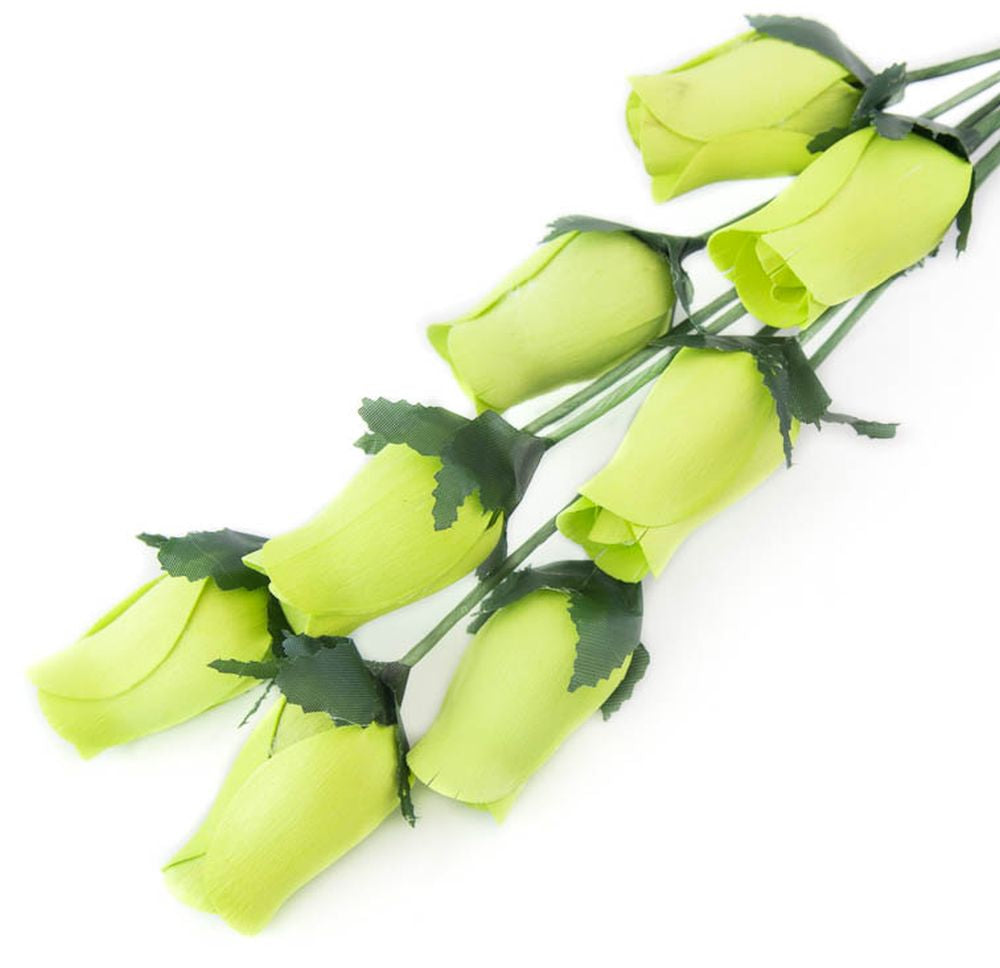 Wholesale Closed Bud Wooden Roses FULL CASE 100 Bunches, Mix and Match Colors, Price is per Bunch